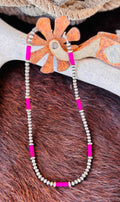 16 inch 4mm Sterling Silver Southwestern Pearls
