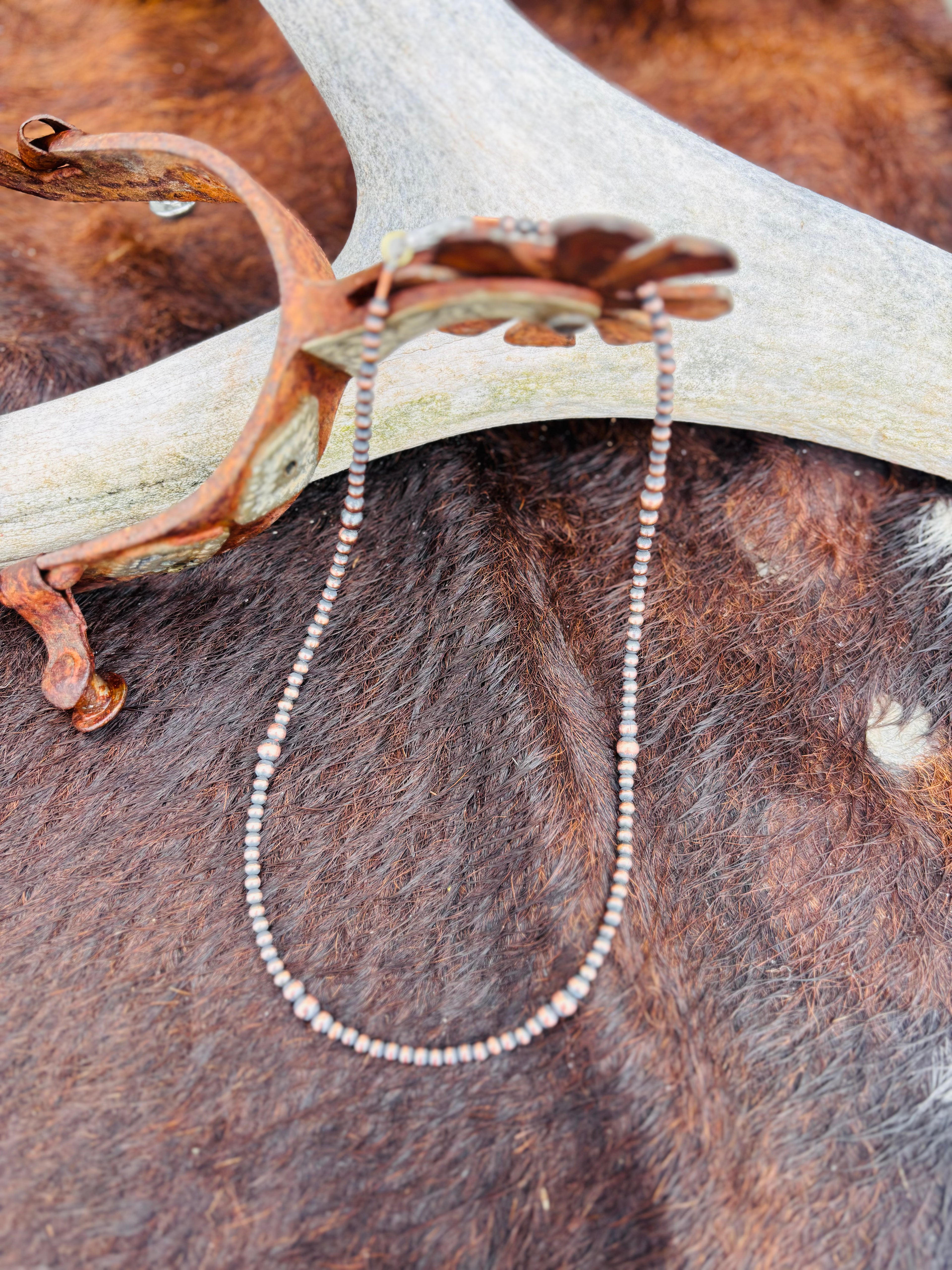 Copper Gradual Beaded Necklaces