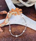 15 inch Oxidized Copper Beaded Necklace